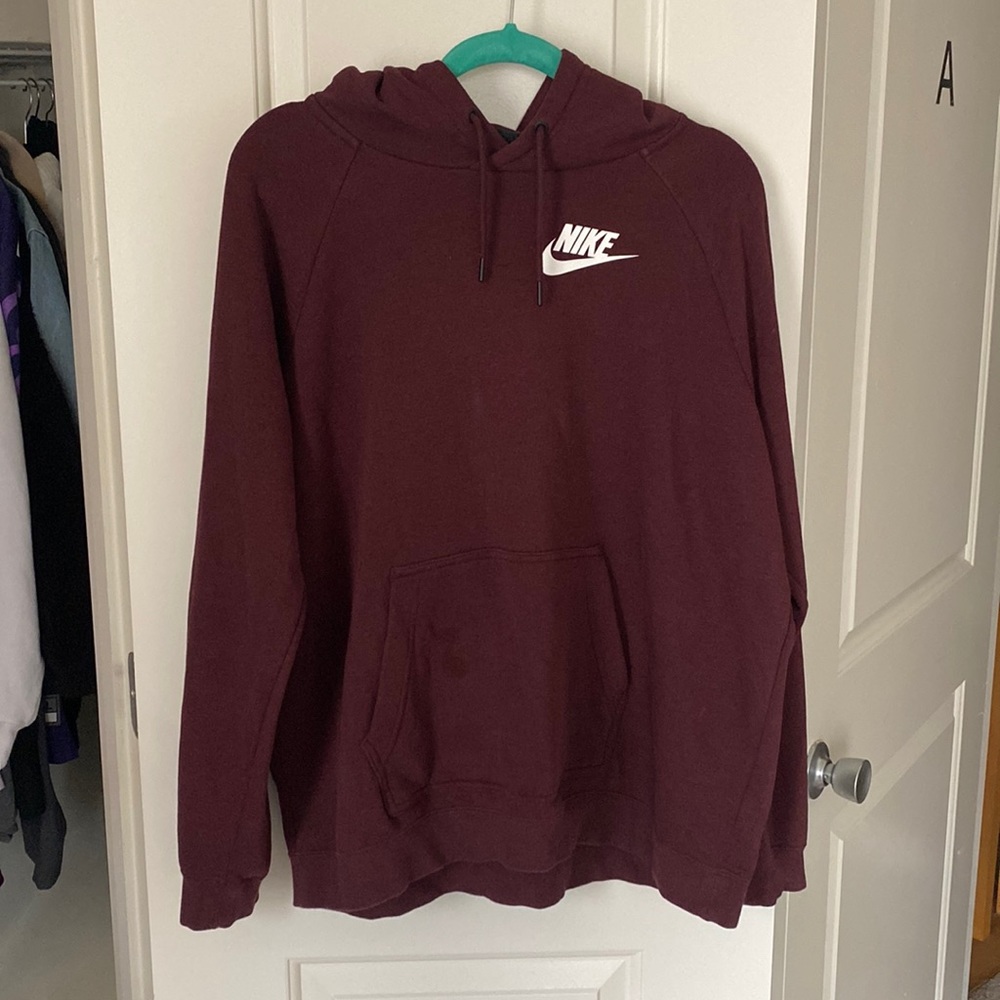 Burgundy Womens Nike Hoddie